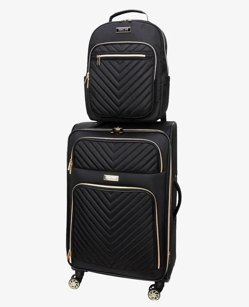 Kenneth Cole Reaction Chelsea Carry-On and Backpack Bundle set trolley e zaino nero