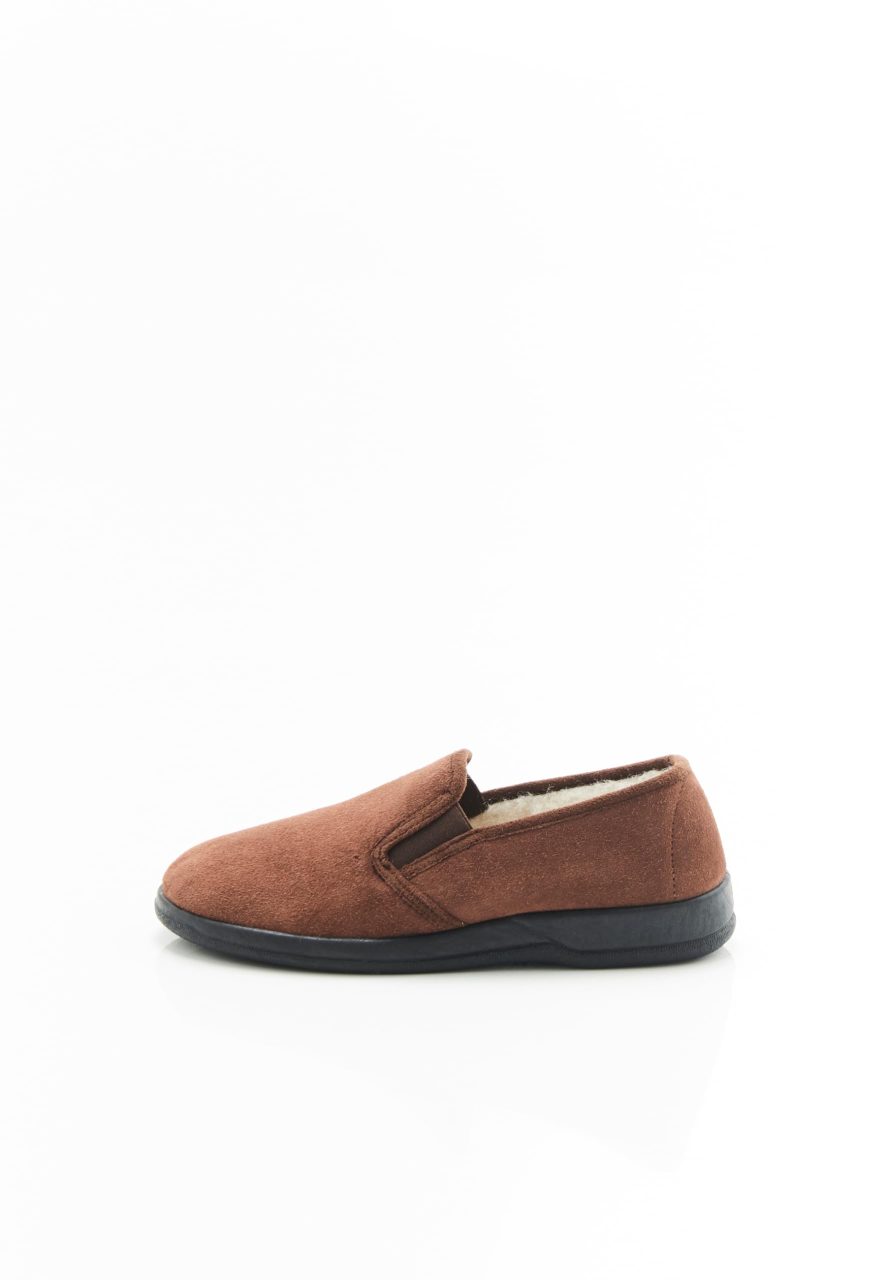 Damart Calzature pantofole da uomo in lana marroni taglia 44