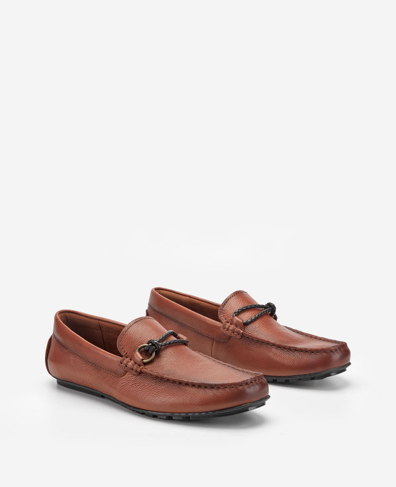 Kenneth Cole Reaction Dominic Driving Moc mocassino uomo cognac in pelle
