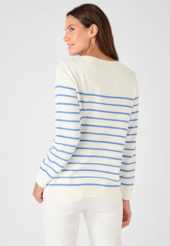 Damart Prêt-à-porter Maglione a righe fantasia maglione donna cotone biologico