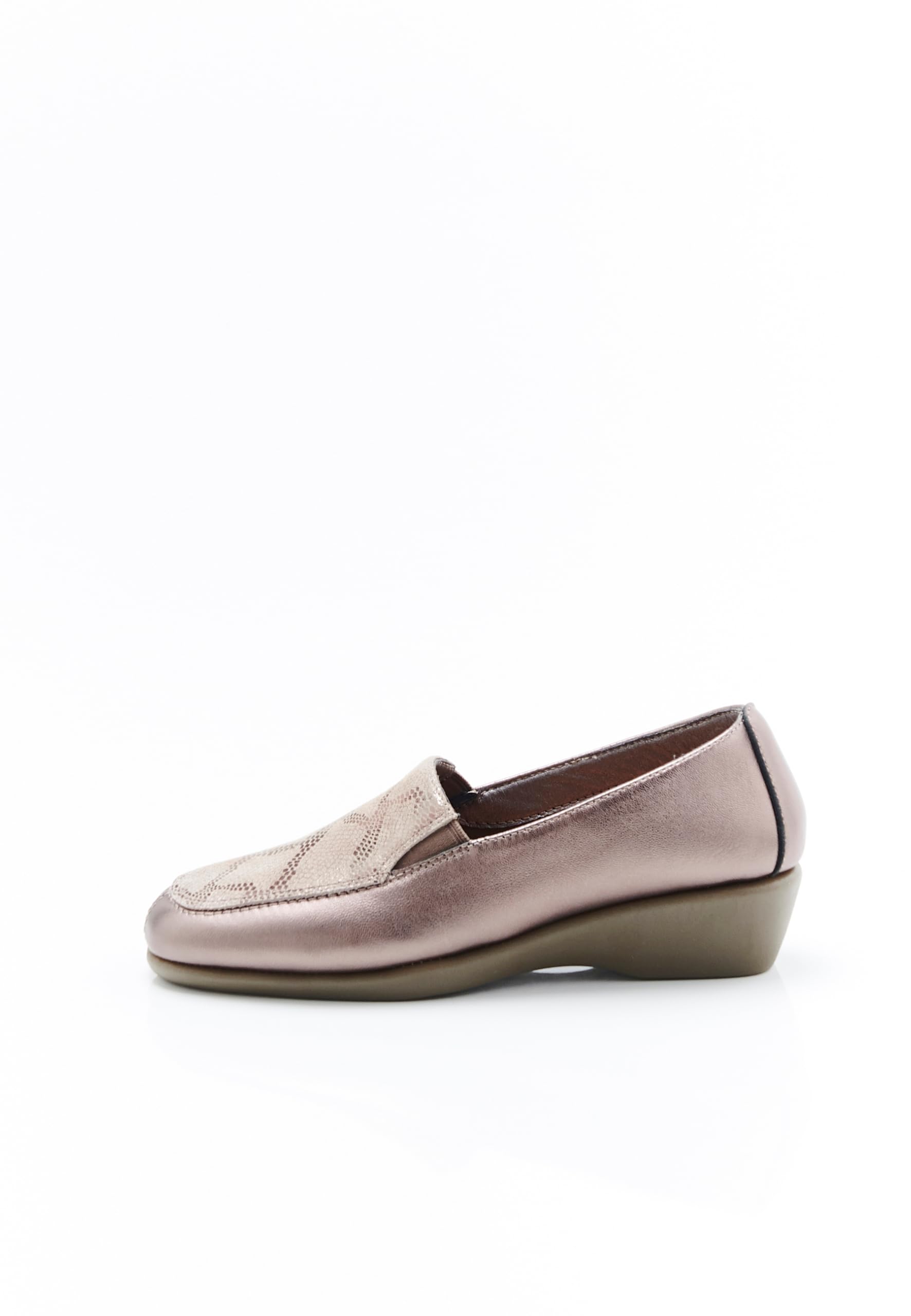 Damart Calzature Amortyl mocassini donna bronzo zeppa 4,5 cm