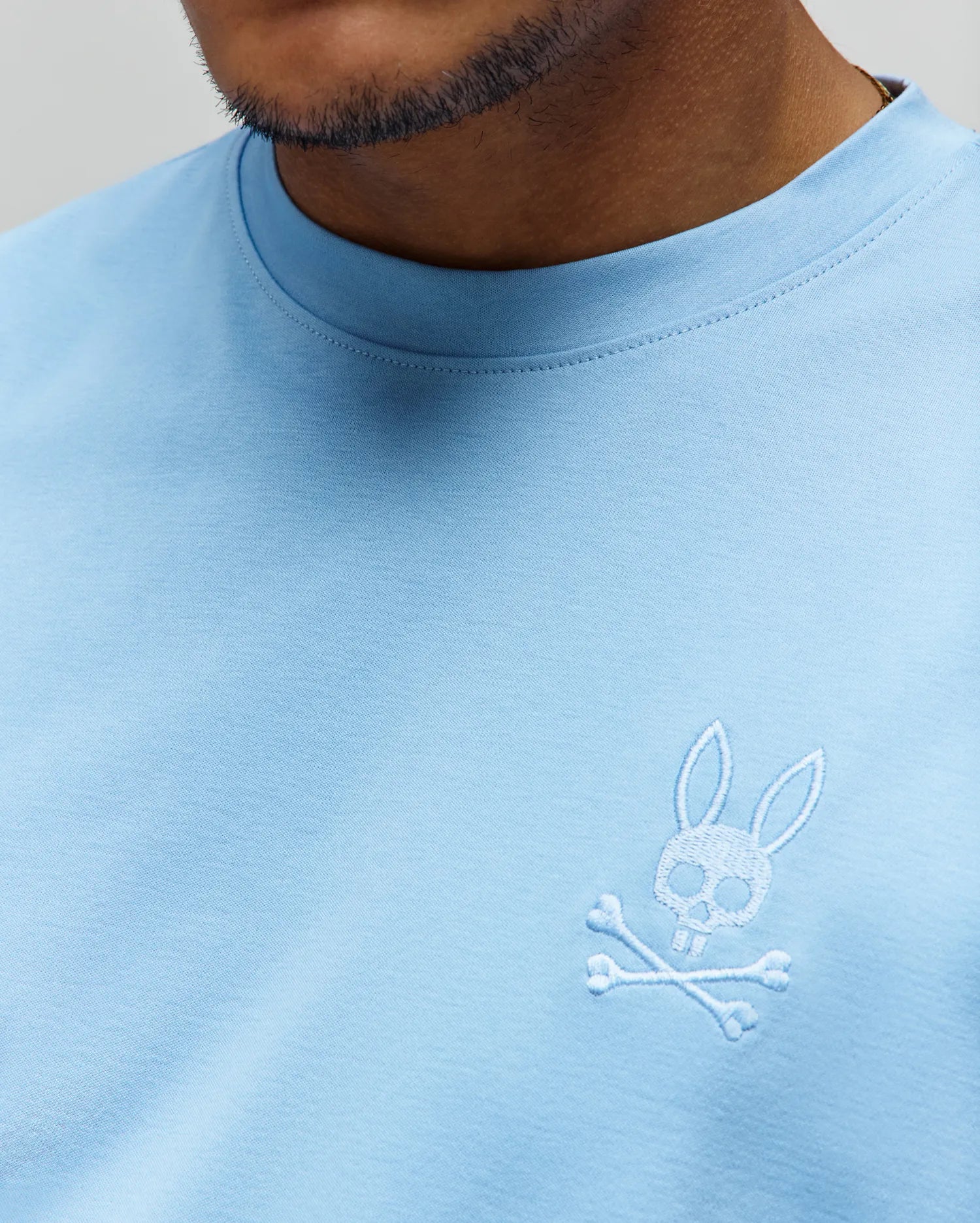 Psycho Bunny Men's Tees Oscar Oversized Tee t-shirt blu