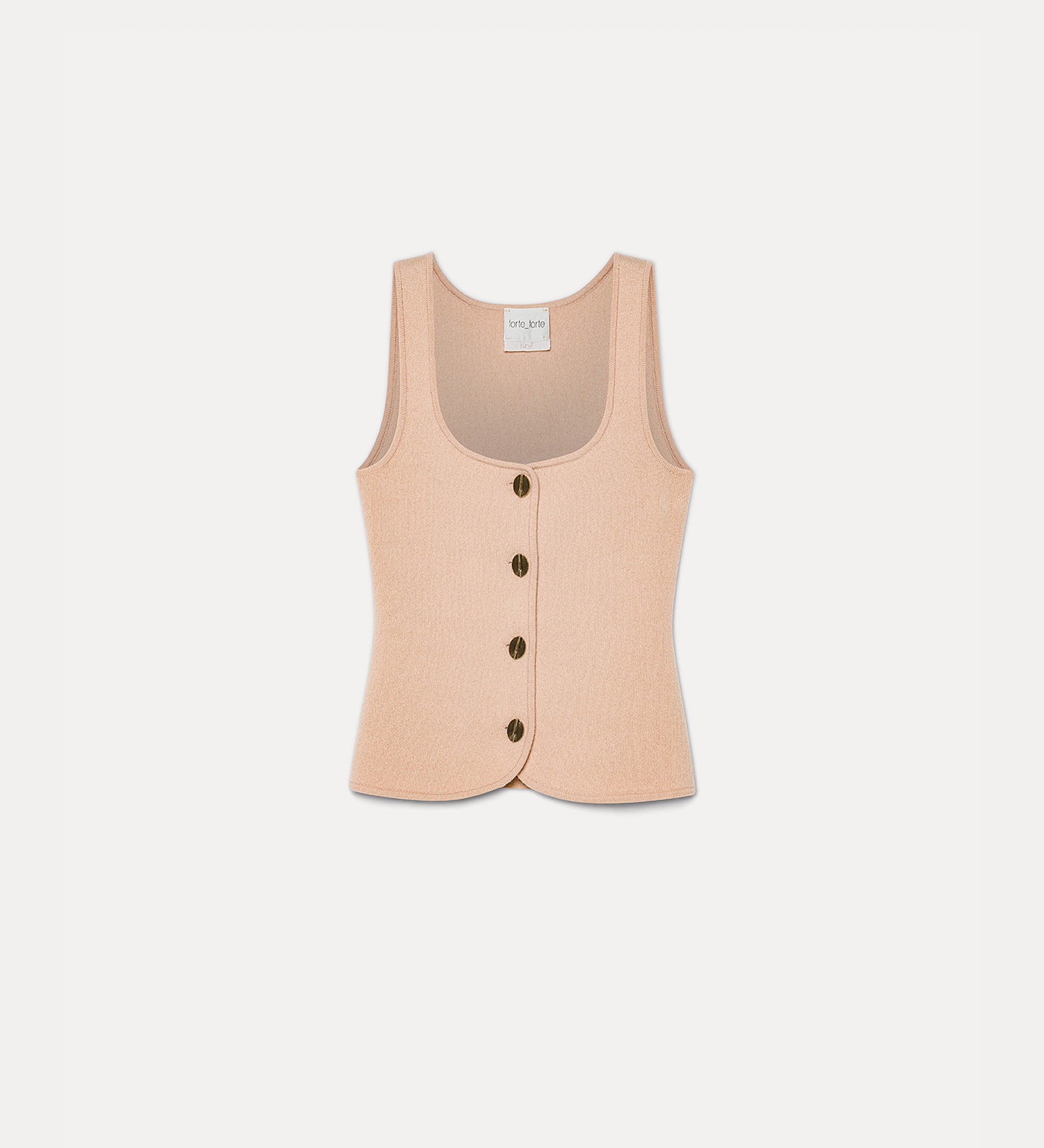 Forte maglieria gilet bustier in lana e cashmere