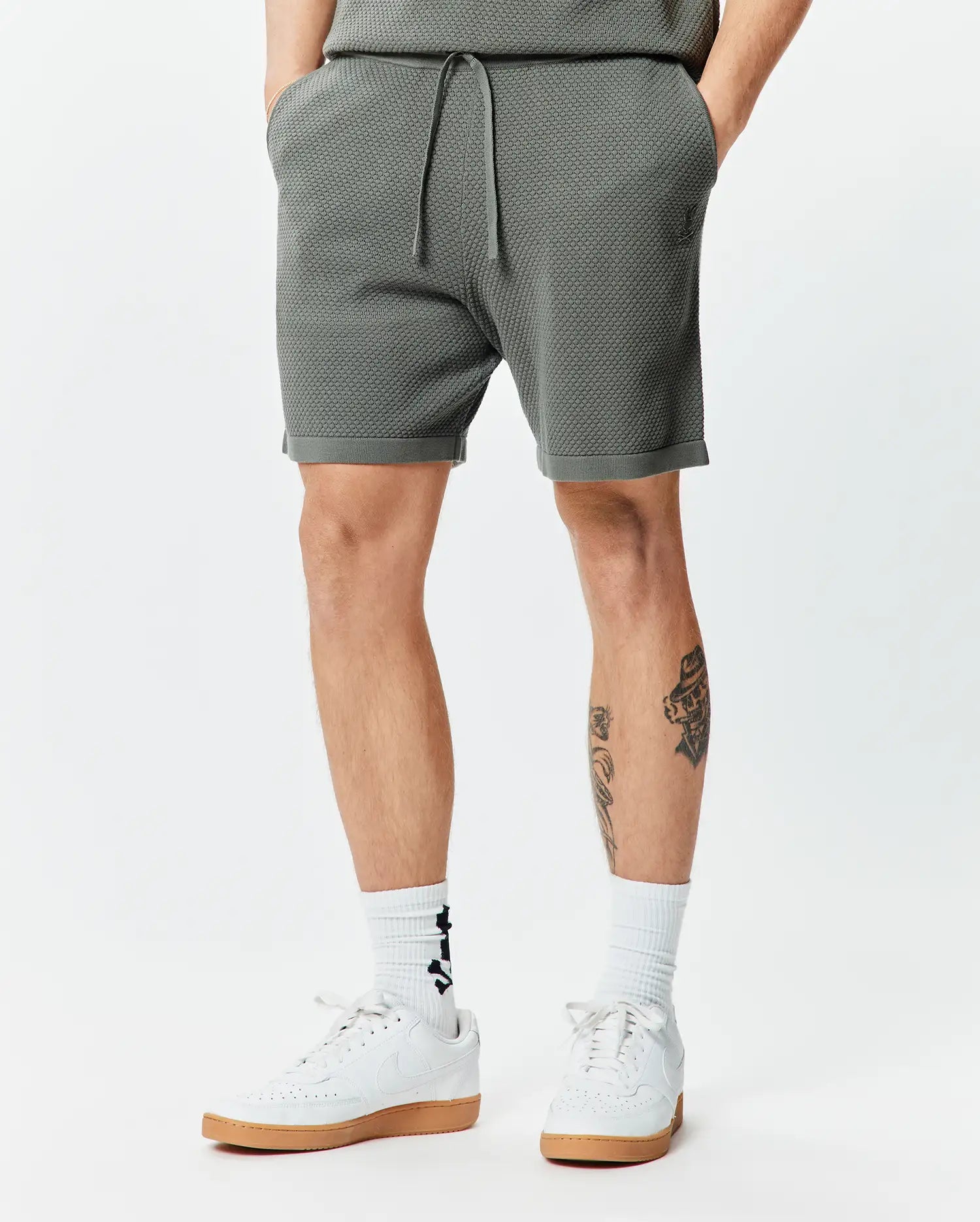Psycho Bunny Men's Shorts Devon Knit Short 7" pantaloncini verdi XXS-XXXL cotone