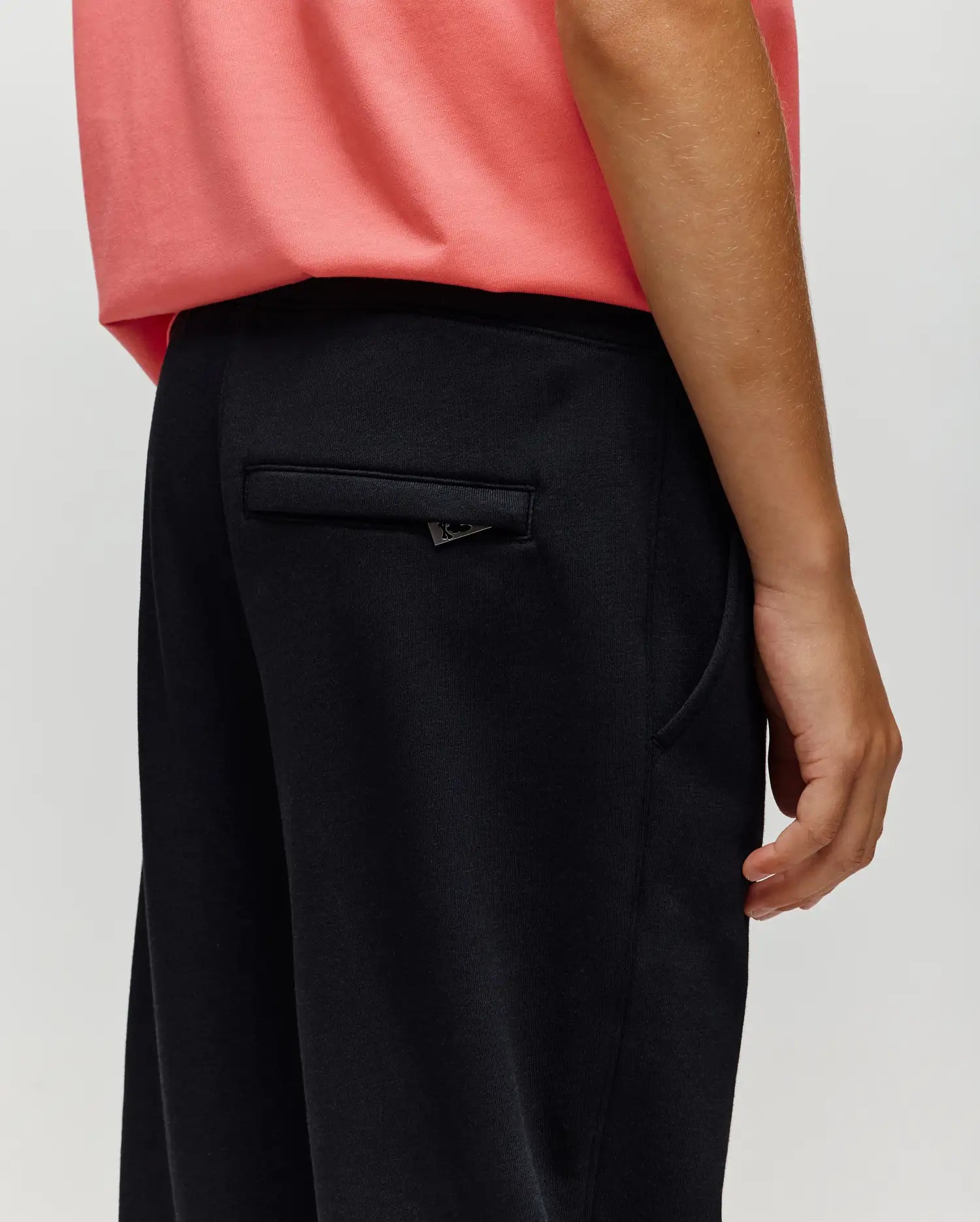 Psycho Bunny Kids Bottoms Wade Sweatpant pantaloni tuta neri in cotone misto