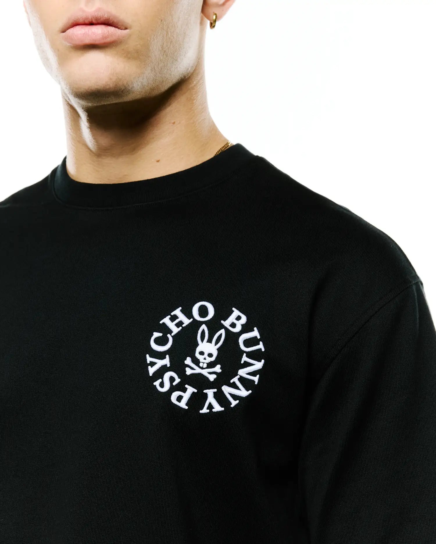 Psycho Bunny Olek Relaxed Back Graphic t-shirt nera oversize