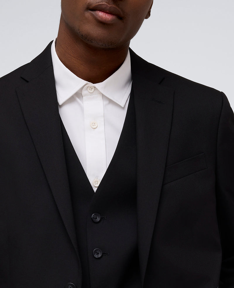 Kenneth Cole Reaction Clothing Ready Flex Suit Separate Jacket giacca nera slim fit