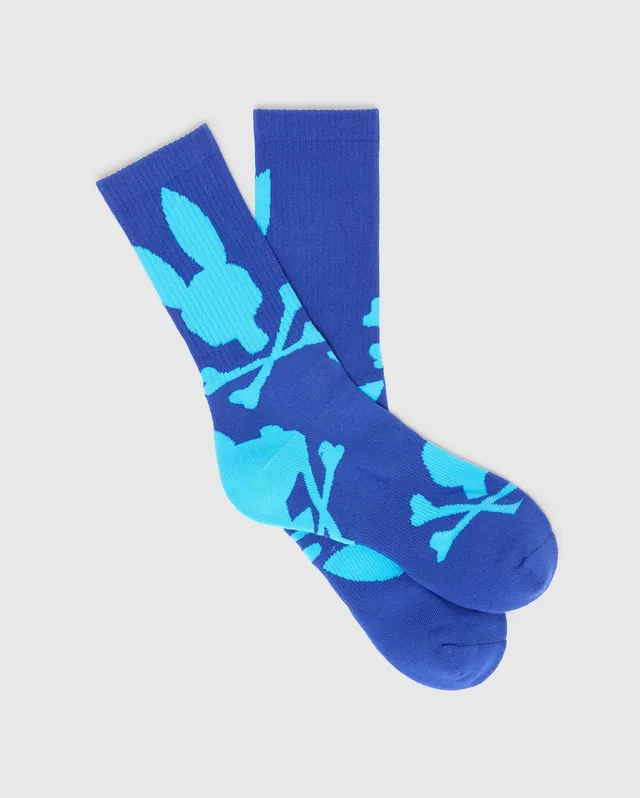 Psycho Bunny Accessories Big Bunny Sport Sock calzino blu Amparo taglia unica cotone