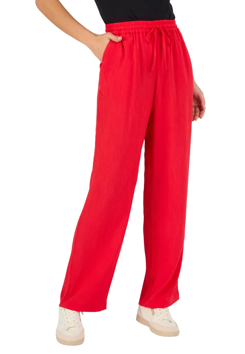 Damart Prêt-à-porter Pantaloni crespi pantaloni rossi mattone