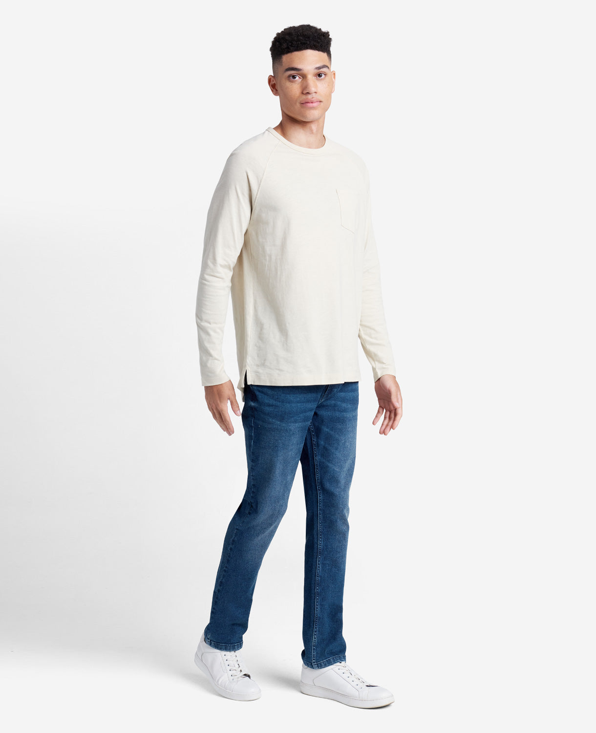 Kenneth Cole Reaction Clothing Slim-Fit Recycled Stretch Denim Jean jeans Bethune blu