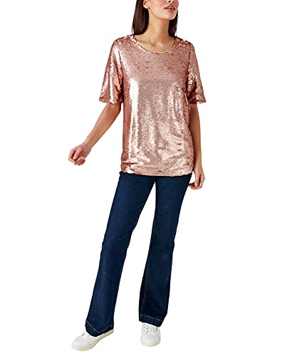 Damart Prêt-à-porter camicetta con paillettes donna