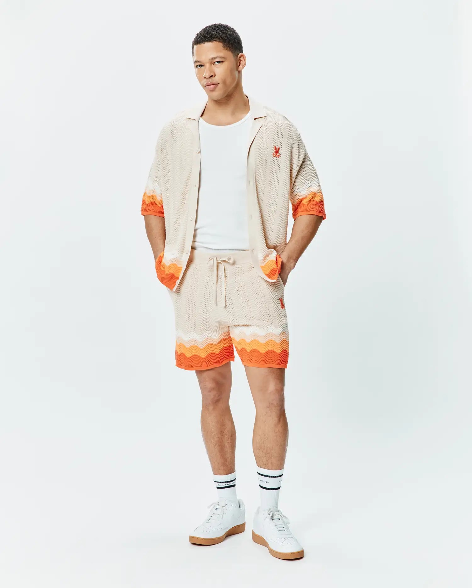 Psycho Bunny Men's Shorts MENS HOLDEN KNIT SHORT 6" - MB0900066 shorts beige