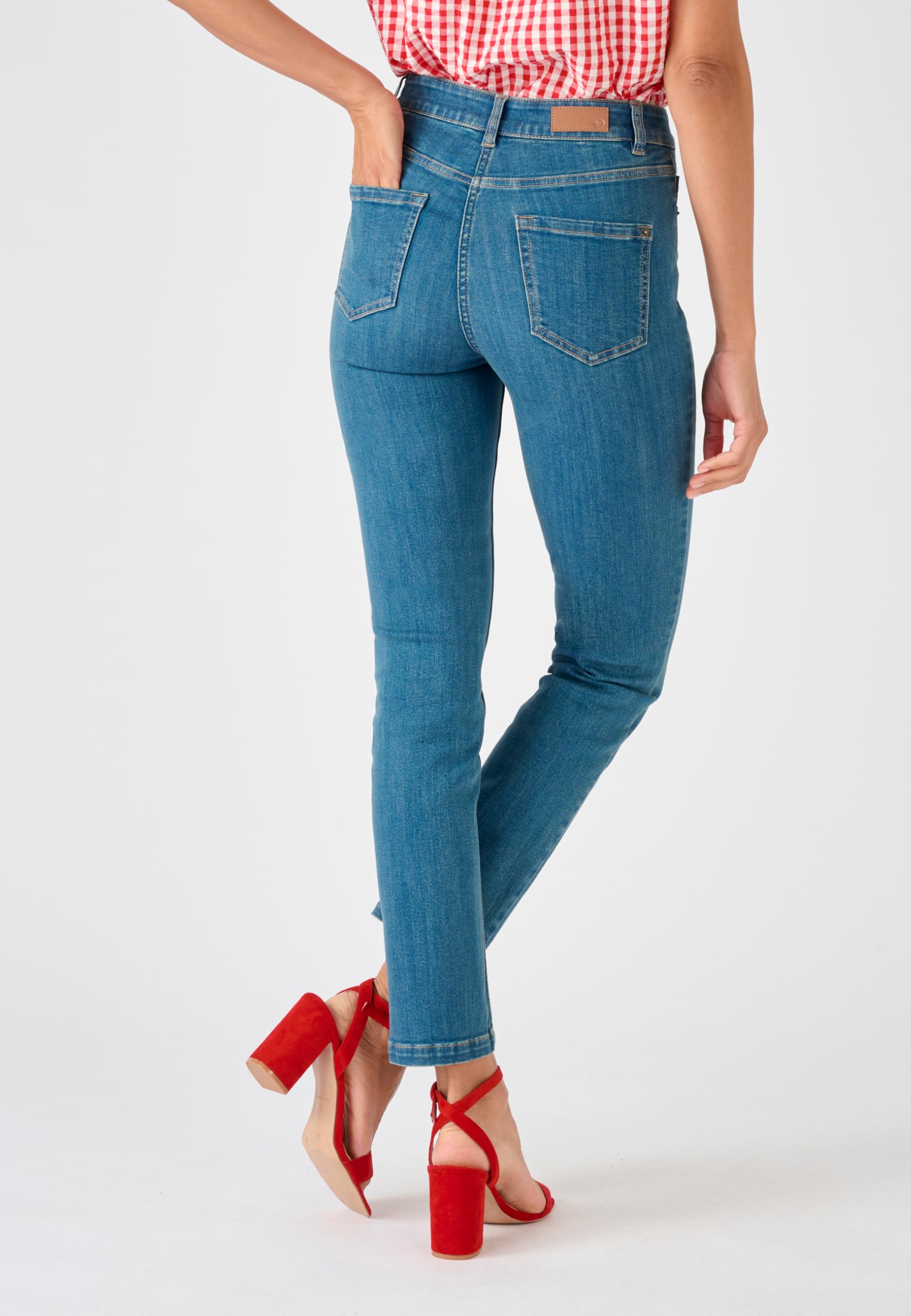 Damart Prêt-à-porter Jeans Slim 7/8th Donna jeans aderenti
