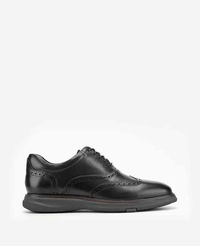 Kenneth Cole Reaction Shoes Lendal Wingtip Oxford oxford in pelle nera