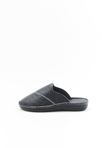 Damart Calzature Mules in Pelle Granata Uomo 44 EU zeppa 3 cm