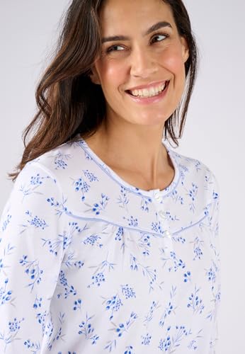 Damart Homewear Camicia da Notte Maglia Puro Cotone Jersey donna