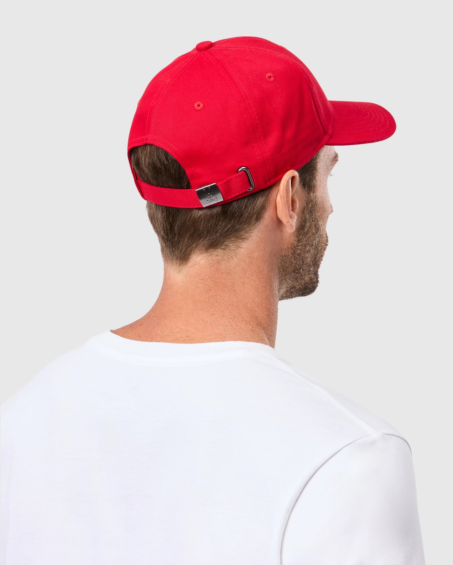 Psycho Bunny Accessories Classic Baseball Cap B6A816A1HT cappellino Brilliant Red taglia unica in cotone