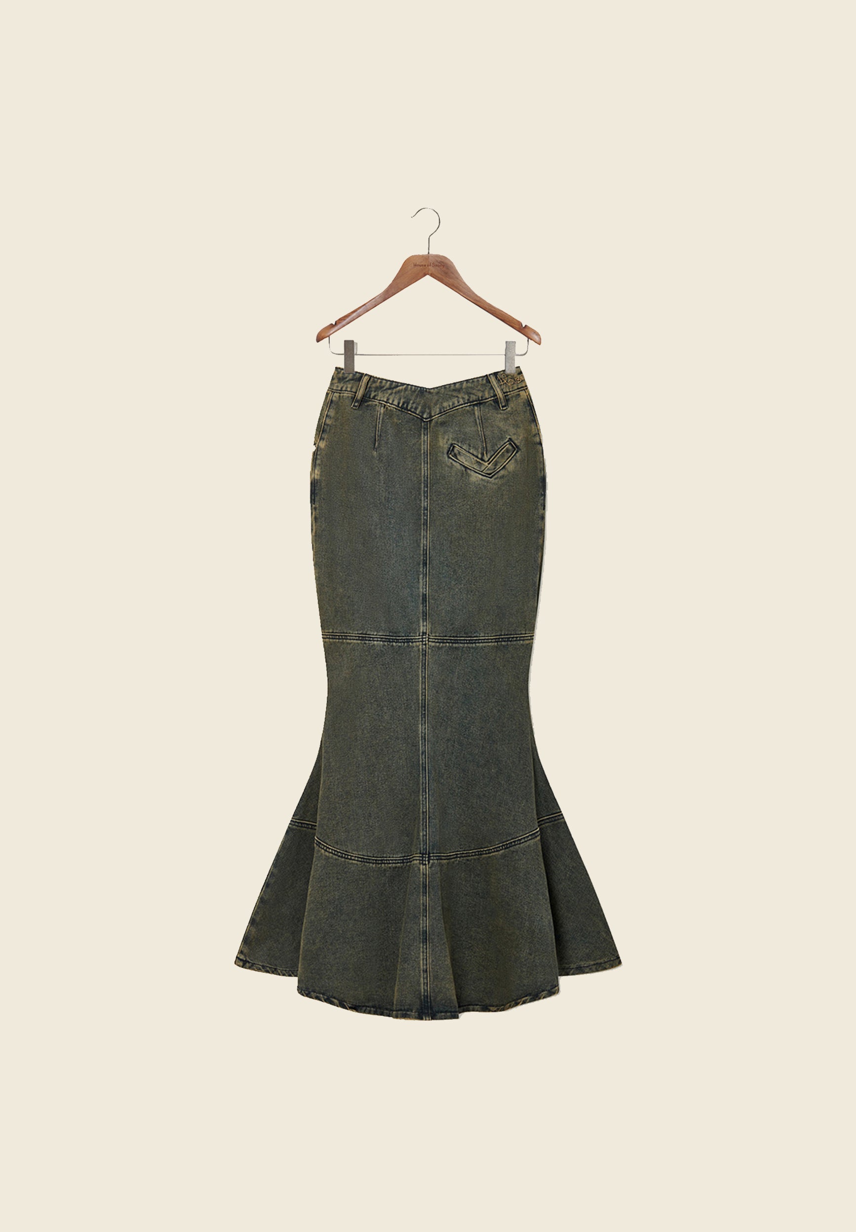 House Of Sunny Women's Skirts Courtyard Tulip Skirt gonna denim svasata