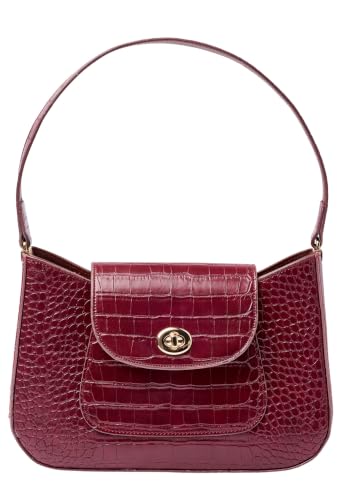 Damart Accessori Borsa da donna effetto rettile 27 x 17 x 6 cm