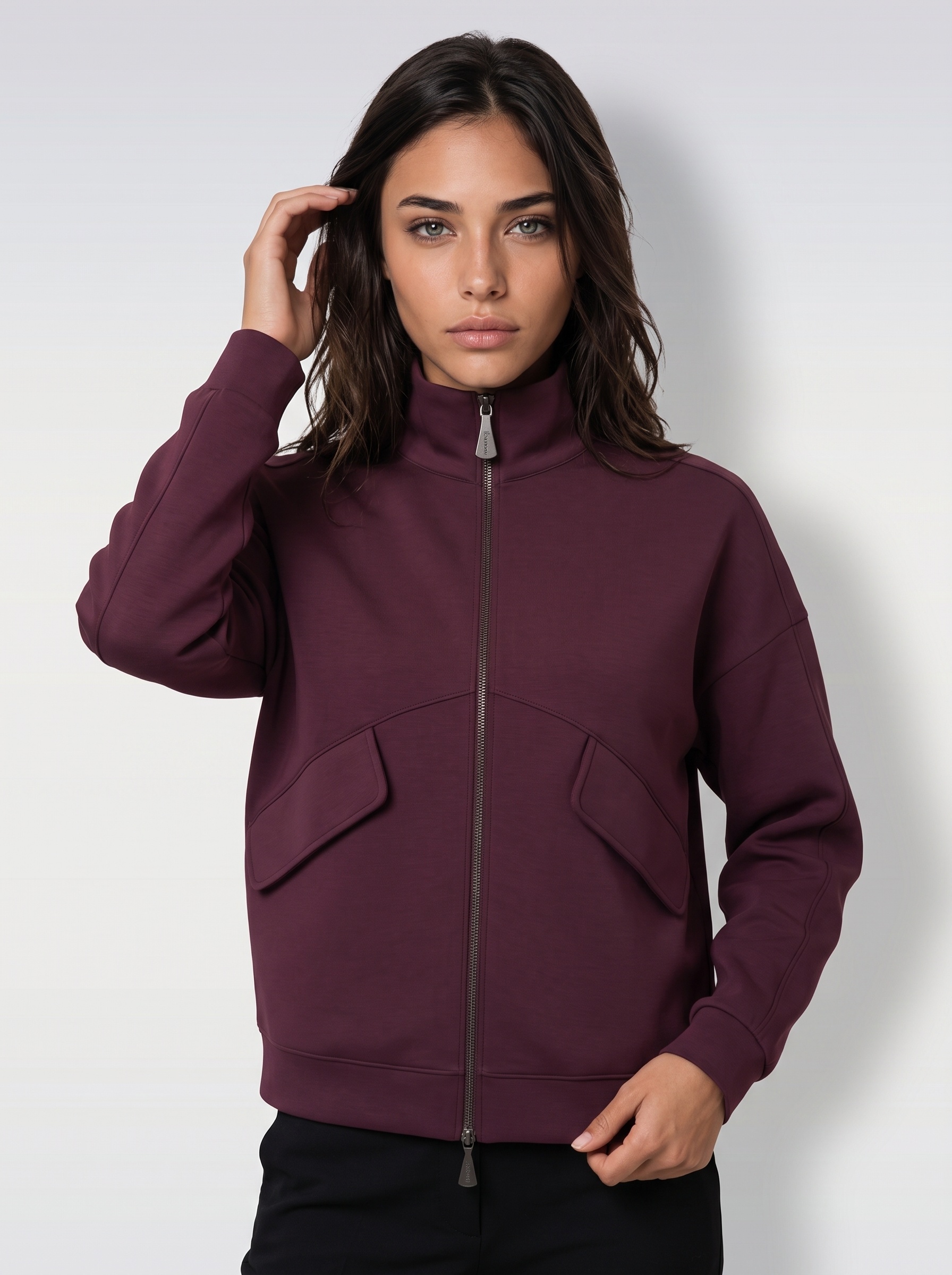 Markup Donna T-Shirt & Felpe Felpa zip interlock