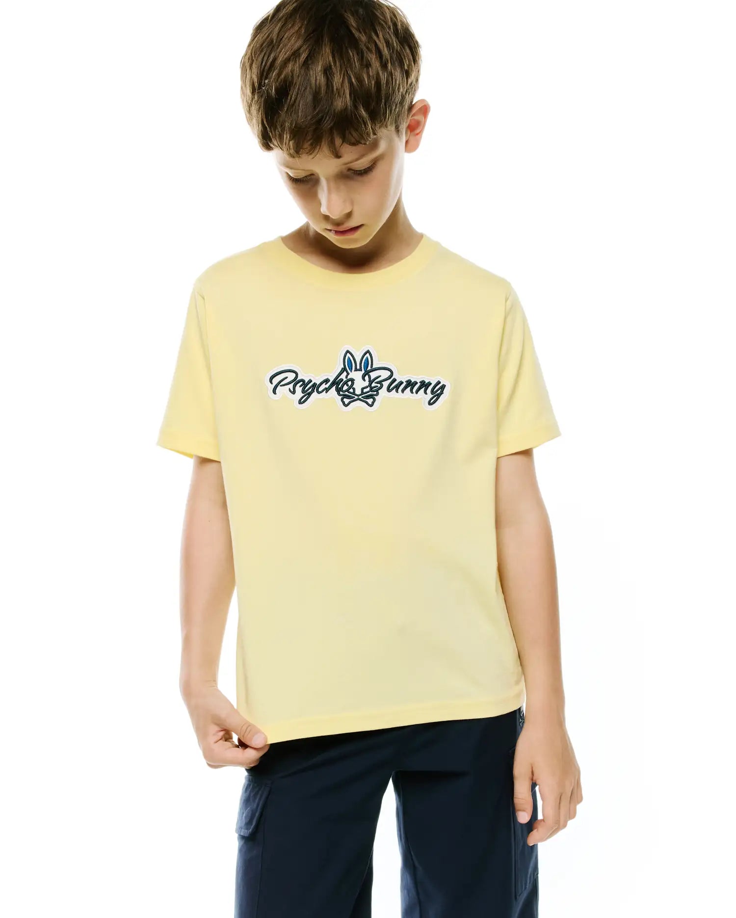 Psycho Bunny Kids Tees KIDS JAYDON GRAPHIC TEE - KT0200245 t-shirt bambini gialla