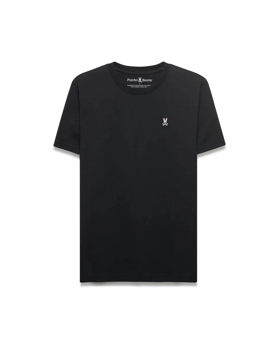 Psycho Bunny Men's Tees Classic Crew Neck Tee B6U014CRPC maglietta nera XXS–XXXL in cotone Pima