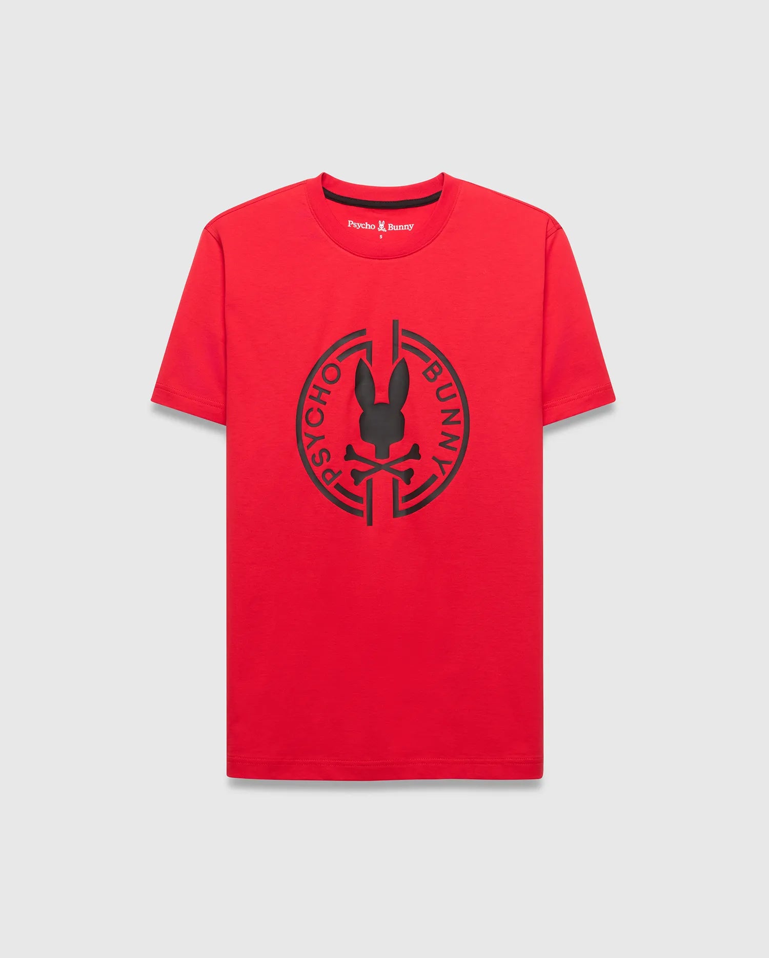 Psycho Bunny Men's Tees Santa Fe Graphic Tee MT0200611 T-shirt rossa