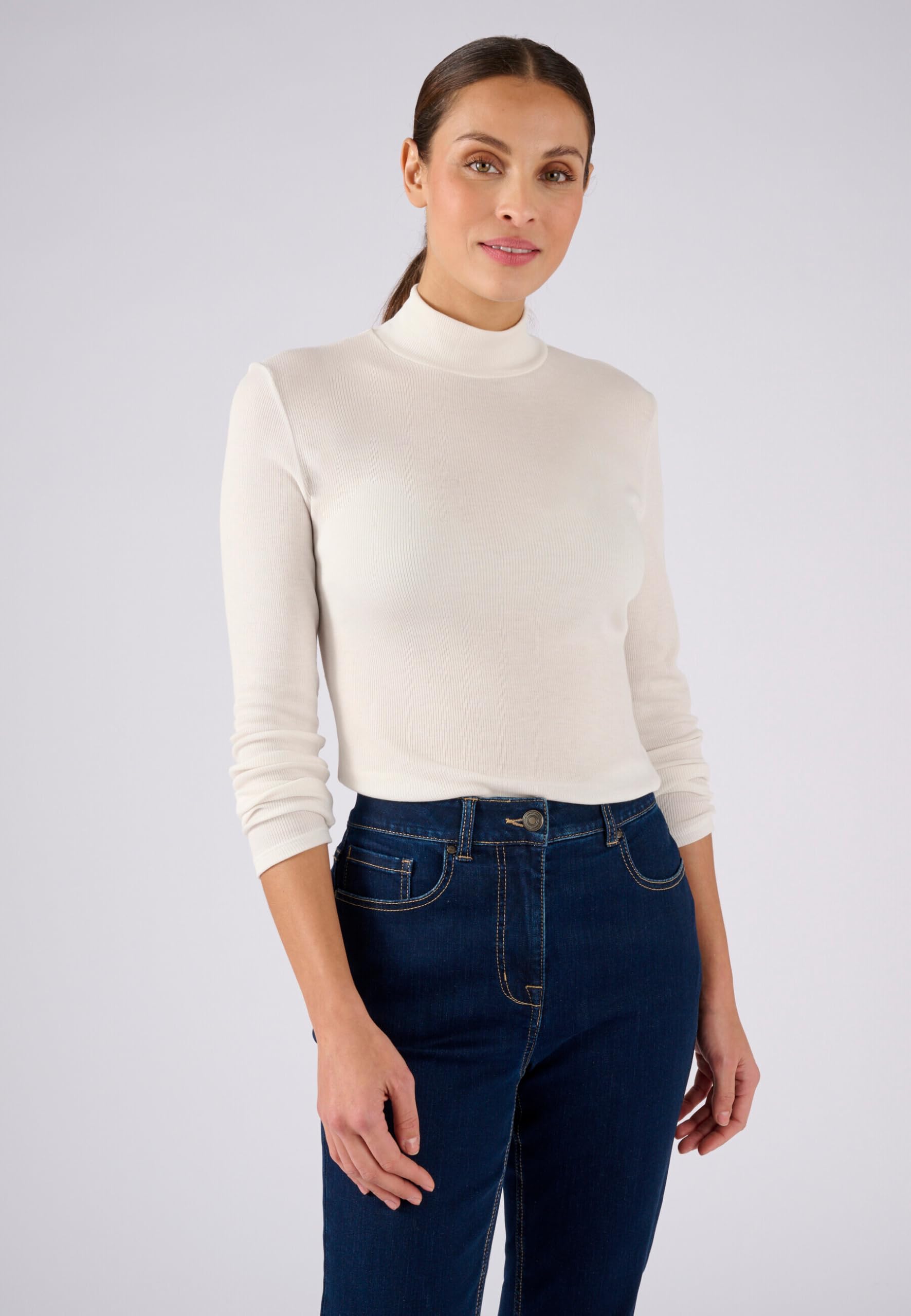Damart Thermolactyl Sottomaglione collo alto a costine donna