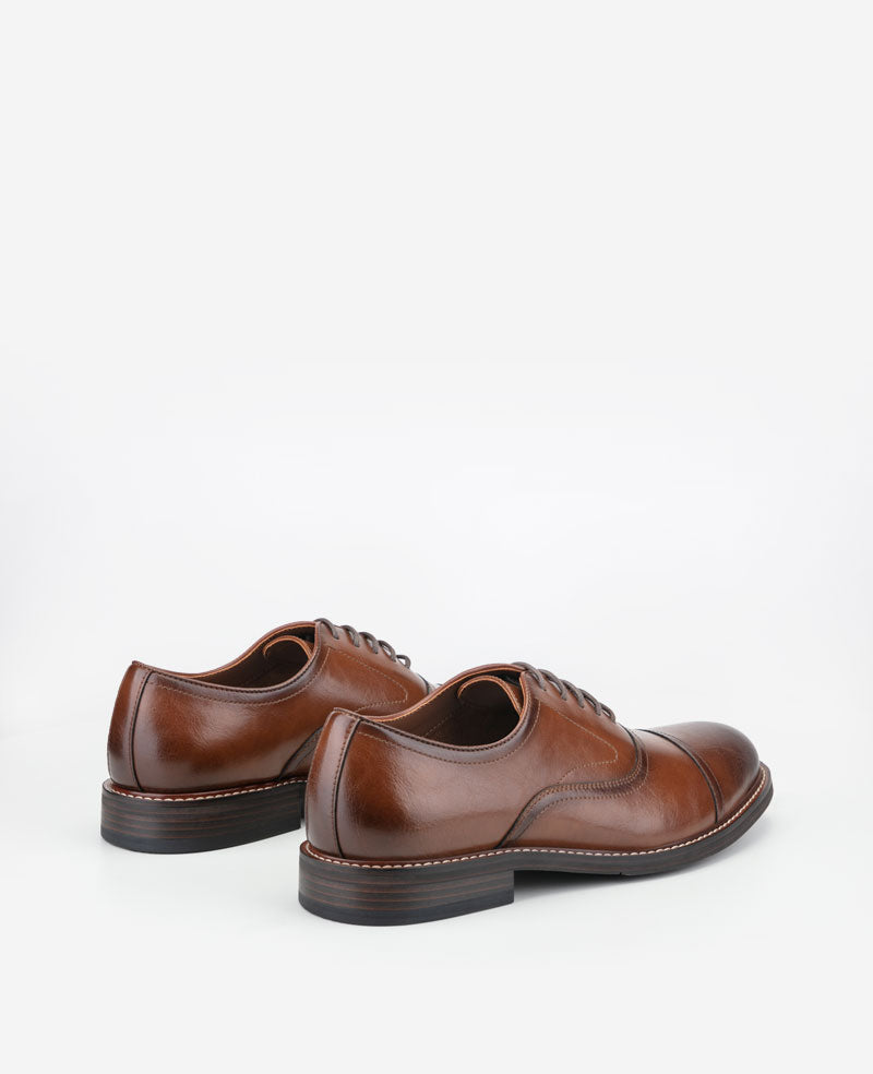 Kenneth Cole Reaction Shoes Lawstin Cap Toe Oxford scarpe tan supporto arco