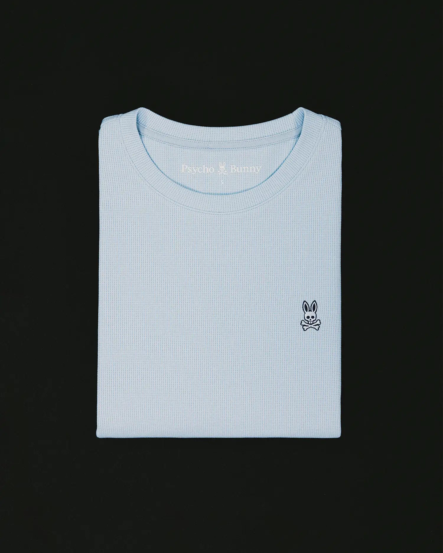 Psycho Bunny Men's Tees Maxton Waffle T-Shirt MT0200325 Skyway