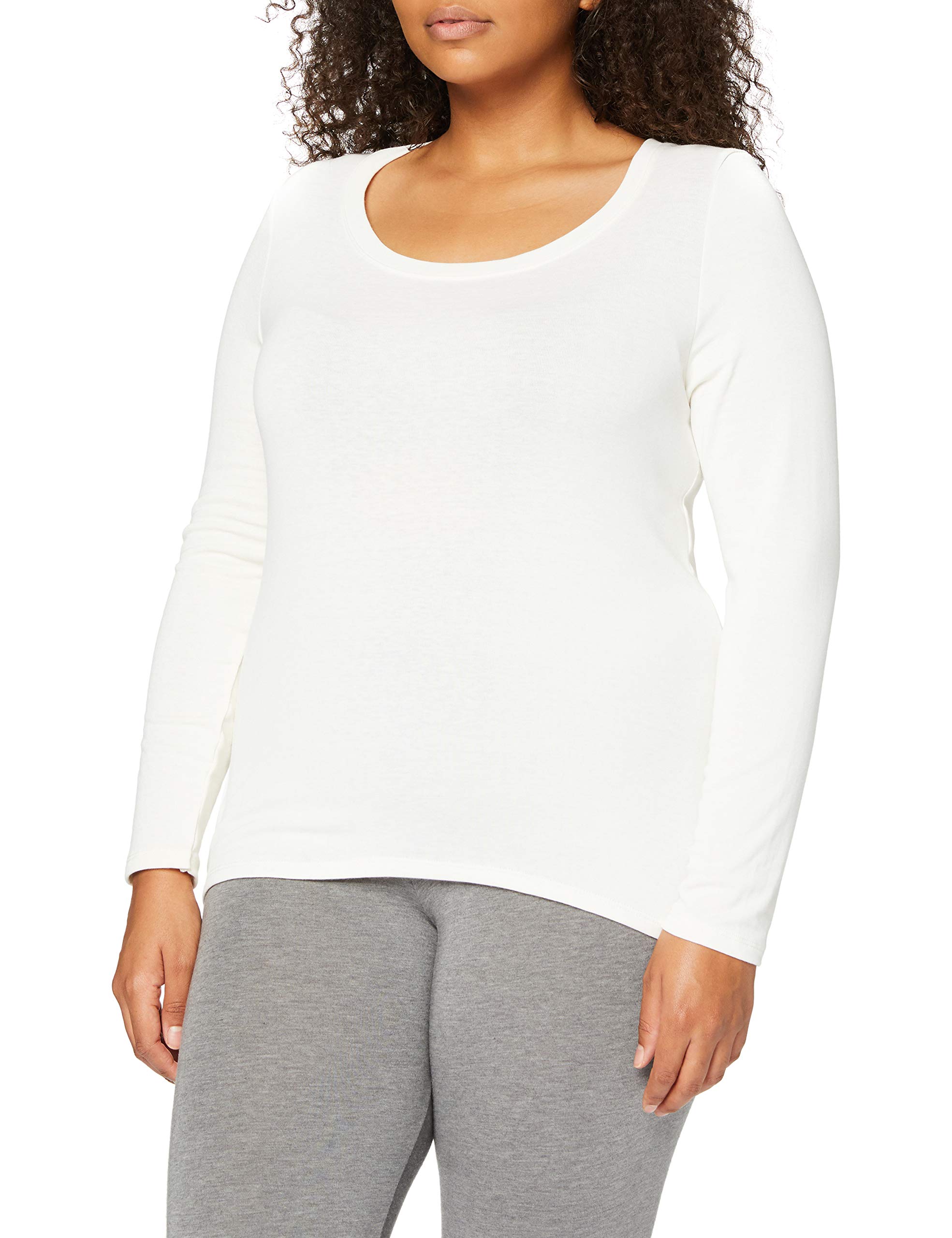 Damart Biancheria intima 54115 maglia a maniche lunghe bianca Thermolactyl