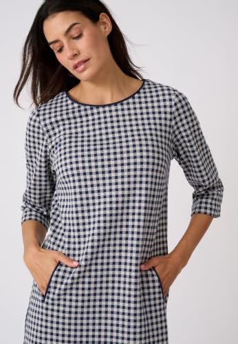 Damart Prêt-à-porter vestito donna 56 pied-de-poule jacquard