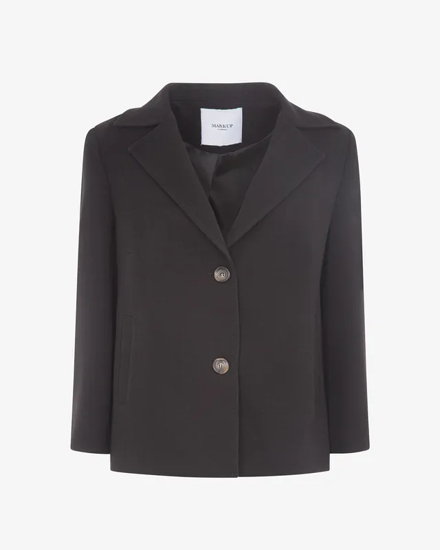 Markup Donna Cappotti Cappetta in doppio crepe cappotto