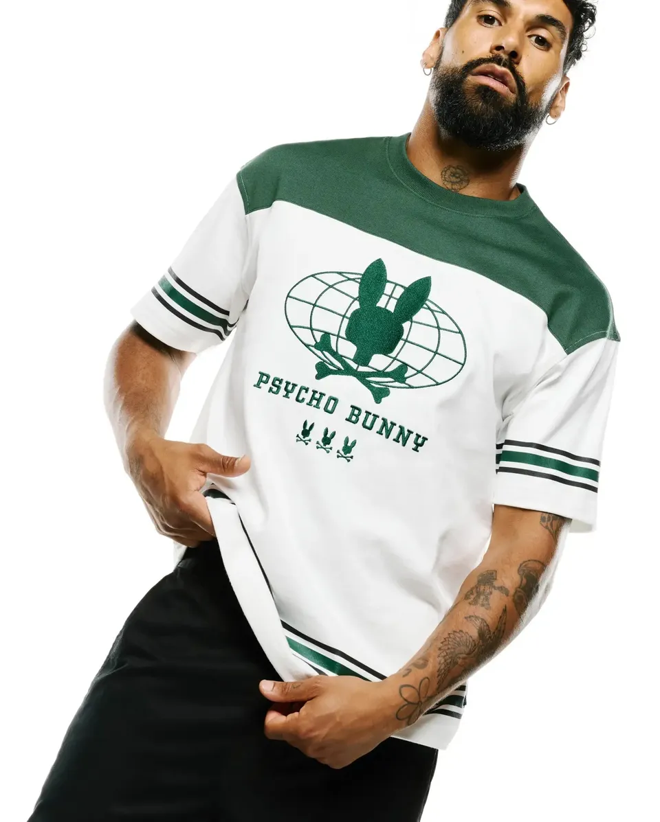 Psycho Bunny Men's Tees MEN'S MIKE GRAPHIC JERSEY TEE - MT0200387 t-shirt verde