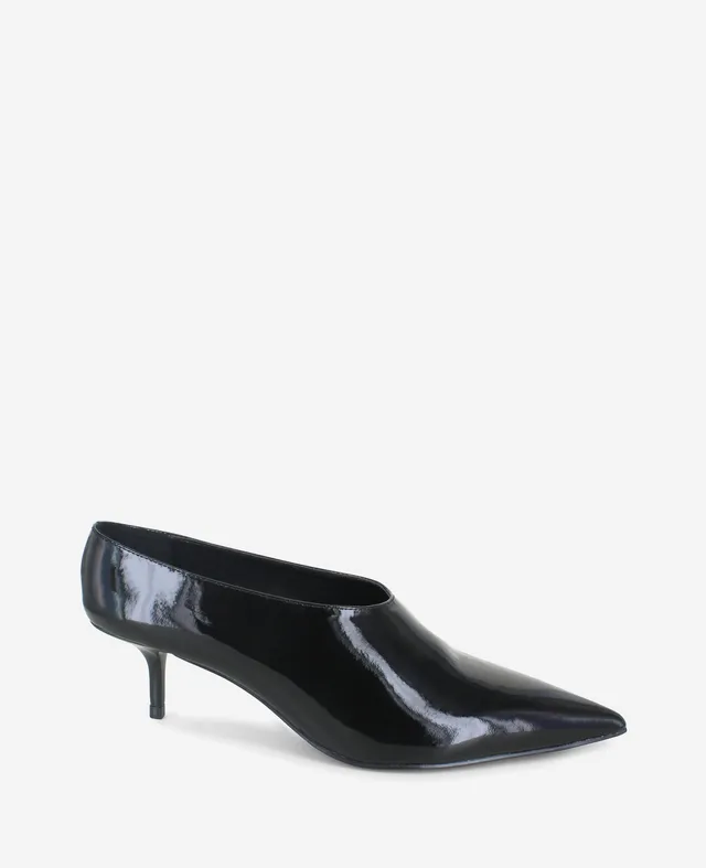Kenneth Cole Reaction Shoes Linxie Patent High Vamp Pump décolleté nere vernice