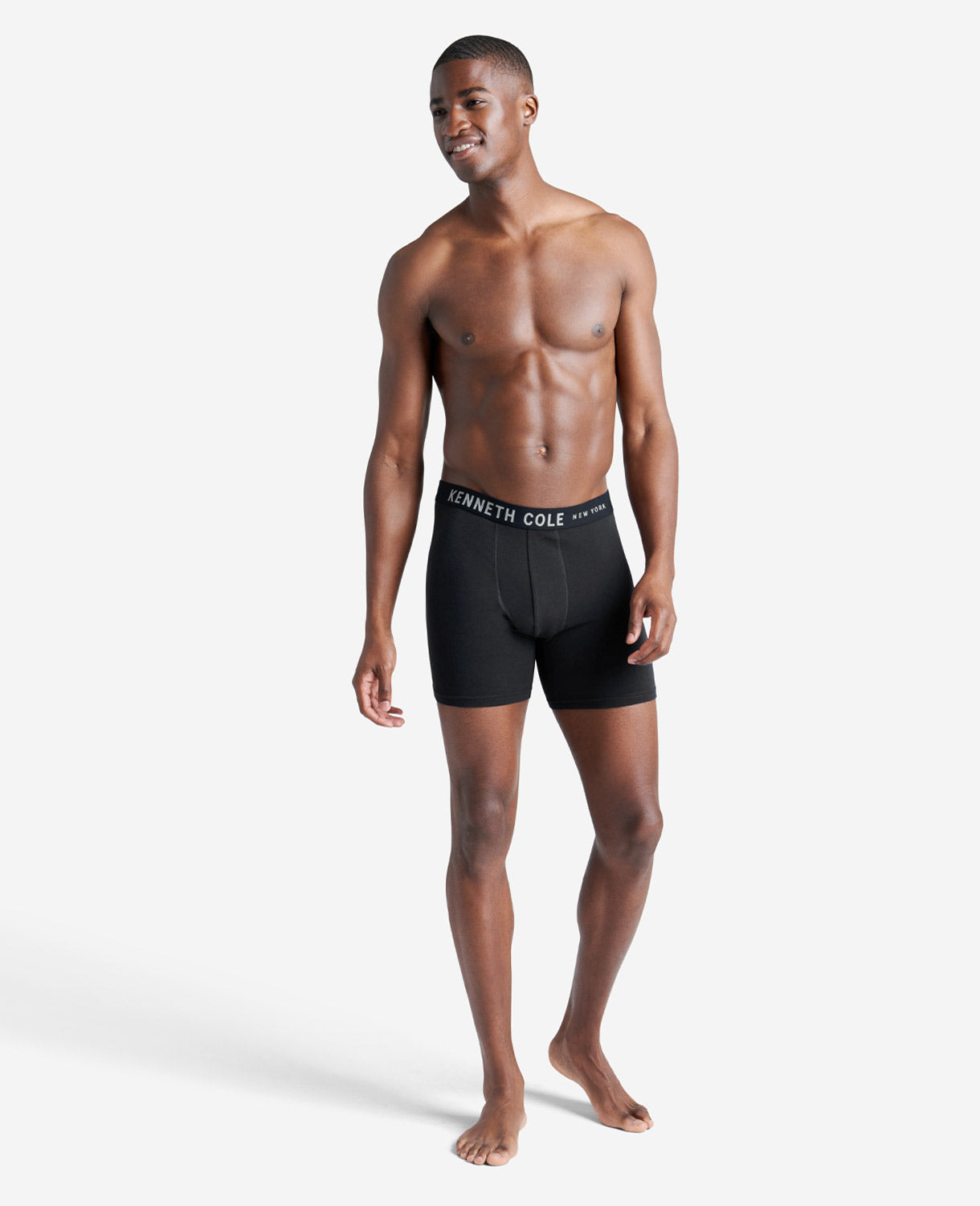 Kenneth Cole Reaction Clothing Cotton Modal Stretch Boxer Brief 3-Pack boxer neri 3 pezzi