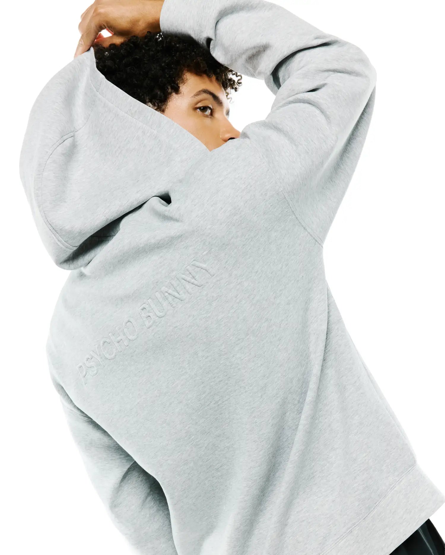 Psycho Bunny Men's Sweatshirts & Hoodies Jonathan Zip Hoodie felpa grigia