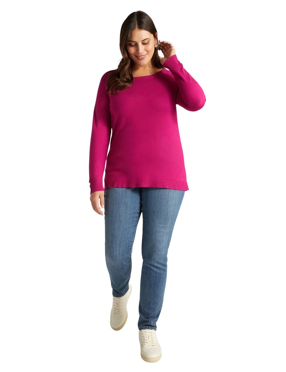 Fiorella Rubino Maglie e felpe Maglia con Viscosa LENZING ECOVERO maglia verde acqua S Plus
