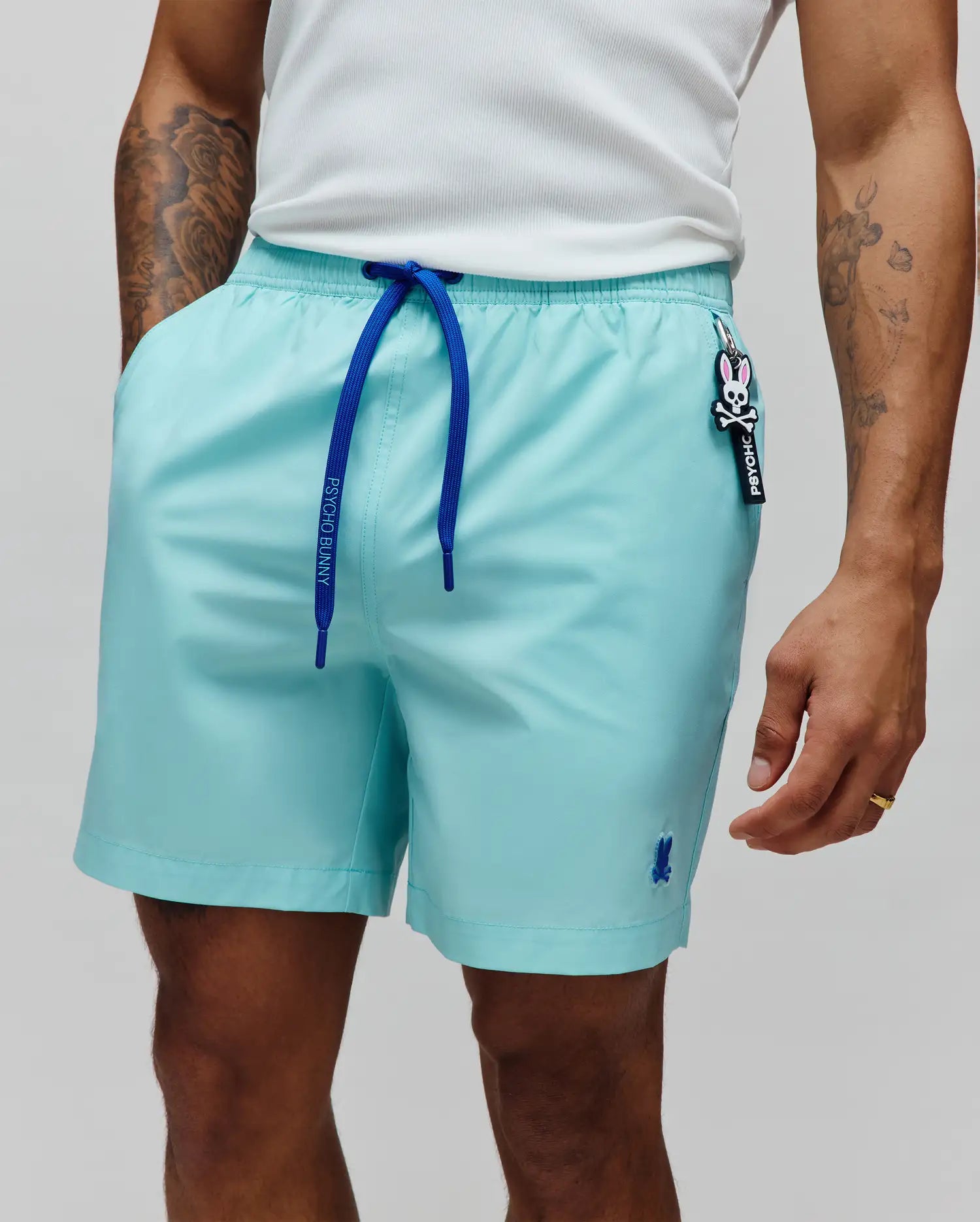 Psycho Bunny Men's Swimwear Samos costume da bagno 6" Antigua Sand idroreattivo