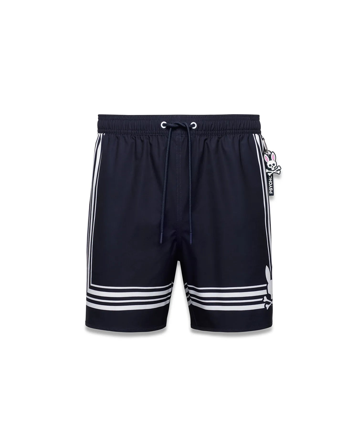 Psycho Bunny Men's Swimwear Davy Costume uomo blu 6 pollici in poliestere
