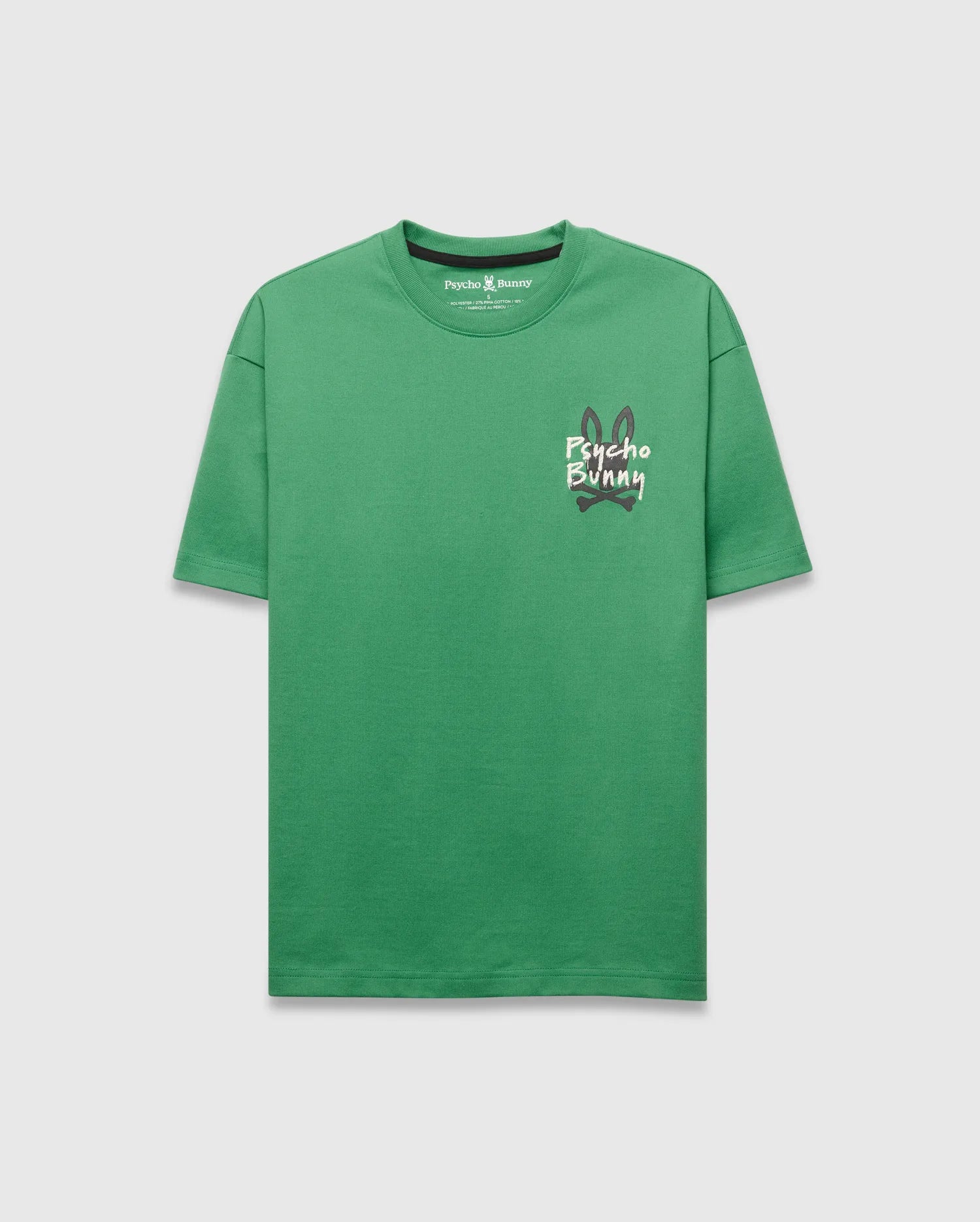 Psycho Bunny Men's Tees MENS DUNCAN OVERSIZED TEE - MT0200311 t-shirt verde
