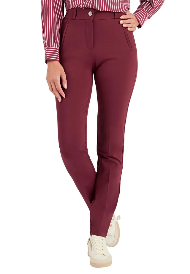 Damart Prêt-à-porter Pantaloni maglia Milano bi-Stretch Donna Nero 56
