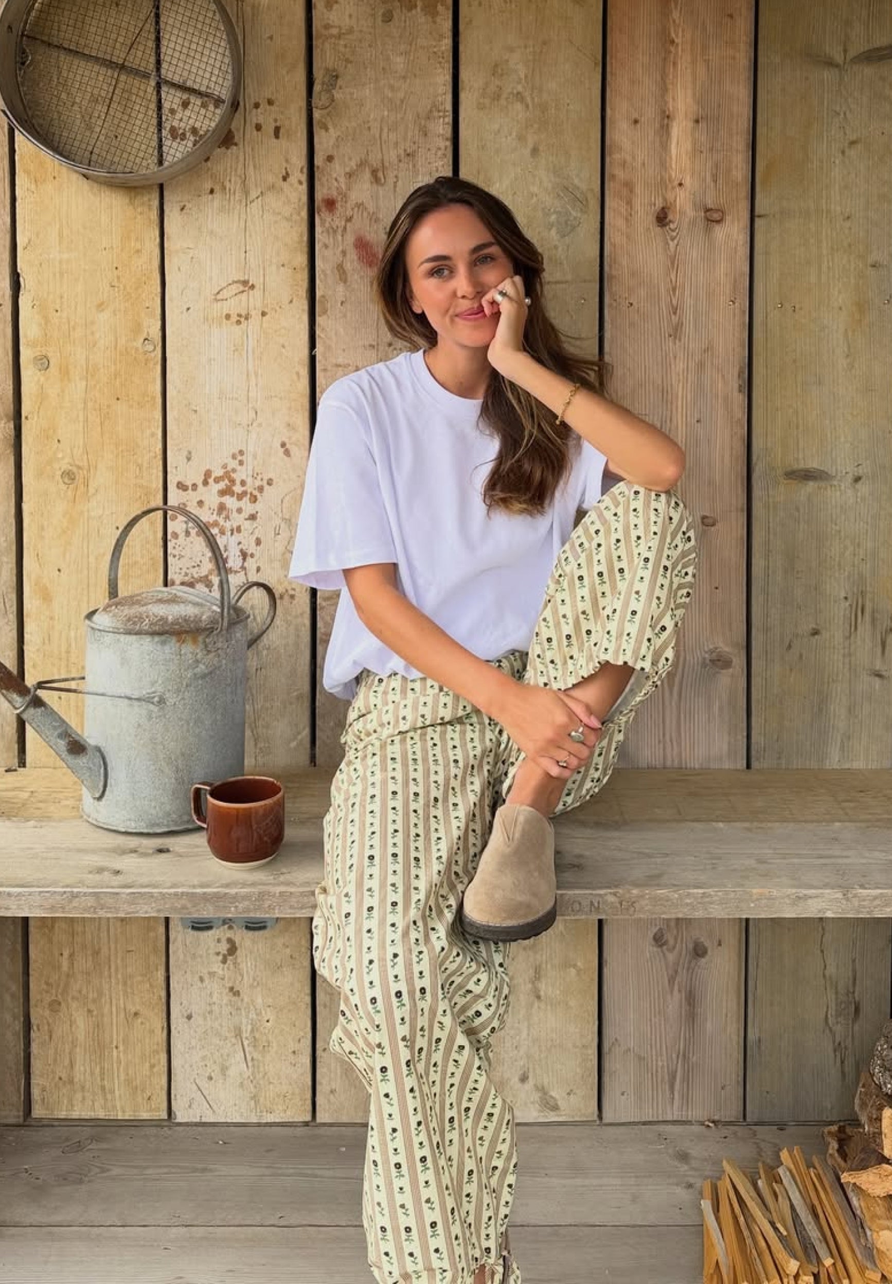 House Of Sunny Women's Shorts & Trousers VINTAGE ROSE TROUSER pantaloni taglie UK 6-18 cotone