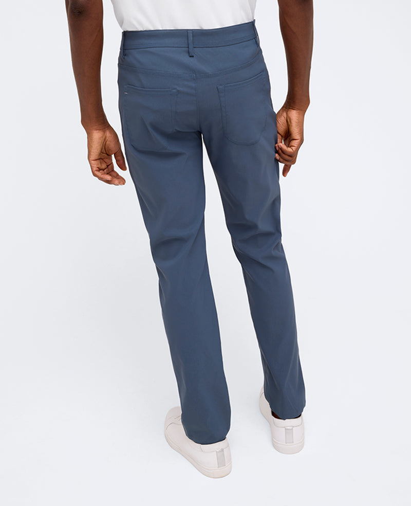 Kenneth Cole Reaction Clothing Slim Tapered Flex 5-Pocket Pant teal