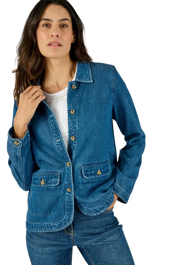 Damart Prêt-à-porter Giacca Misto Fibre Lyocell Tencel e Viscosa donna S