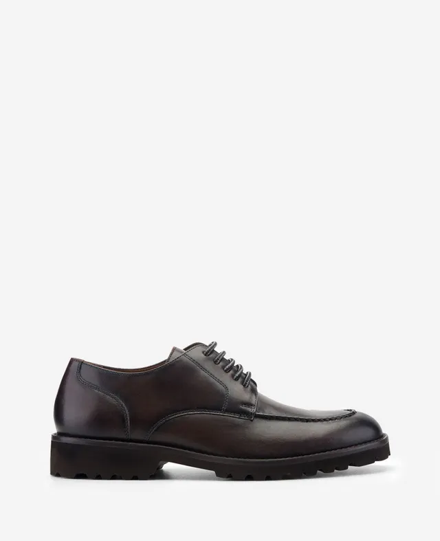 Kenneth Cole Reaction Shoes Rosco Lug Sole Lace Up Derby derby cognac in pelle