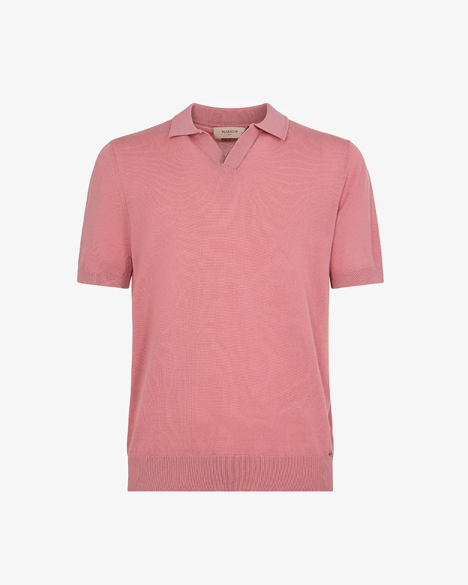Markup Uomo Maglieria Polo derby mezza manica con dettaglio