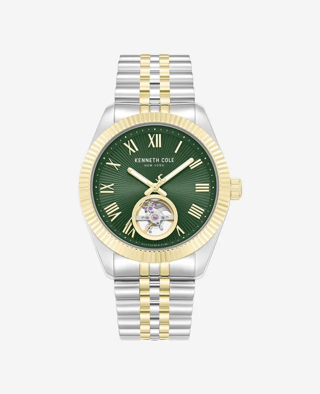 Kenneth Cole Reaction Watches Open Heart Automatic Bracelet Watch orologio automatico verde