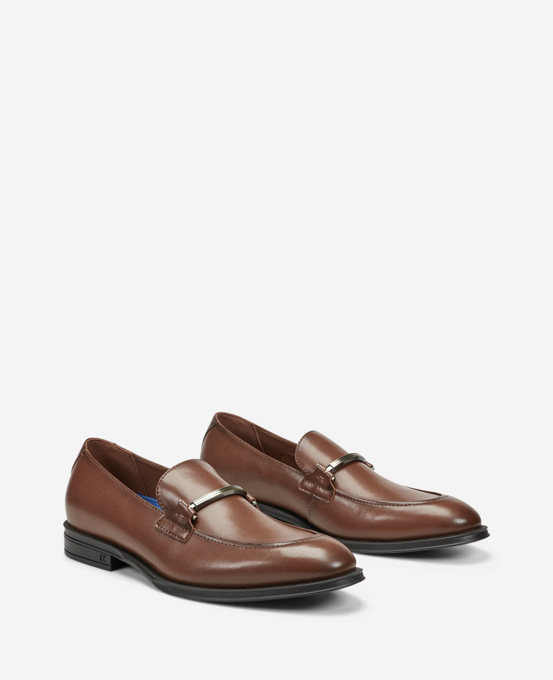 Kenneth Cole Reaction Shoes REACTION Armand2 Apron Toe Bit Loafer mocassino cognac