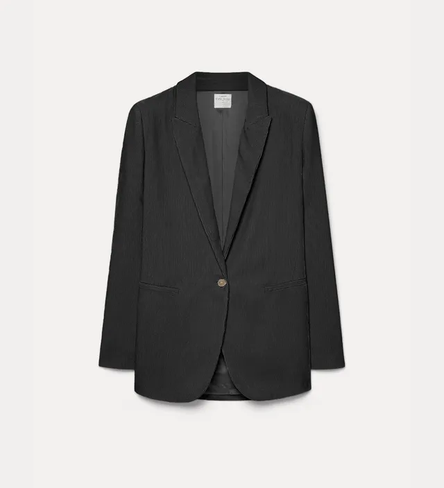 Forte Giacche blazer in velluto a coste sottili nero